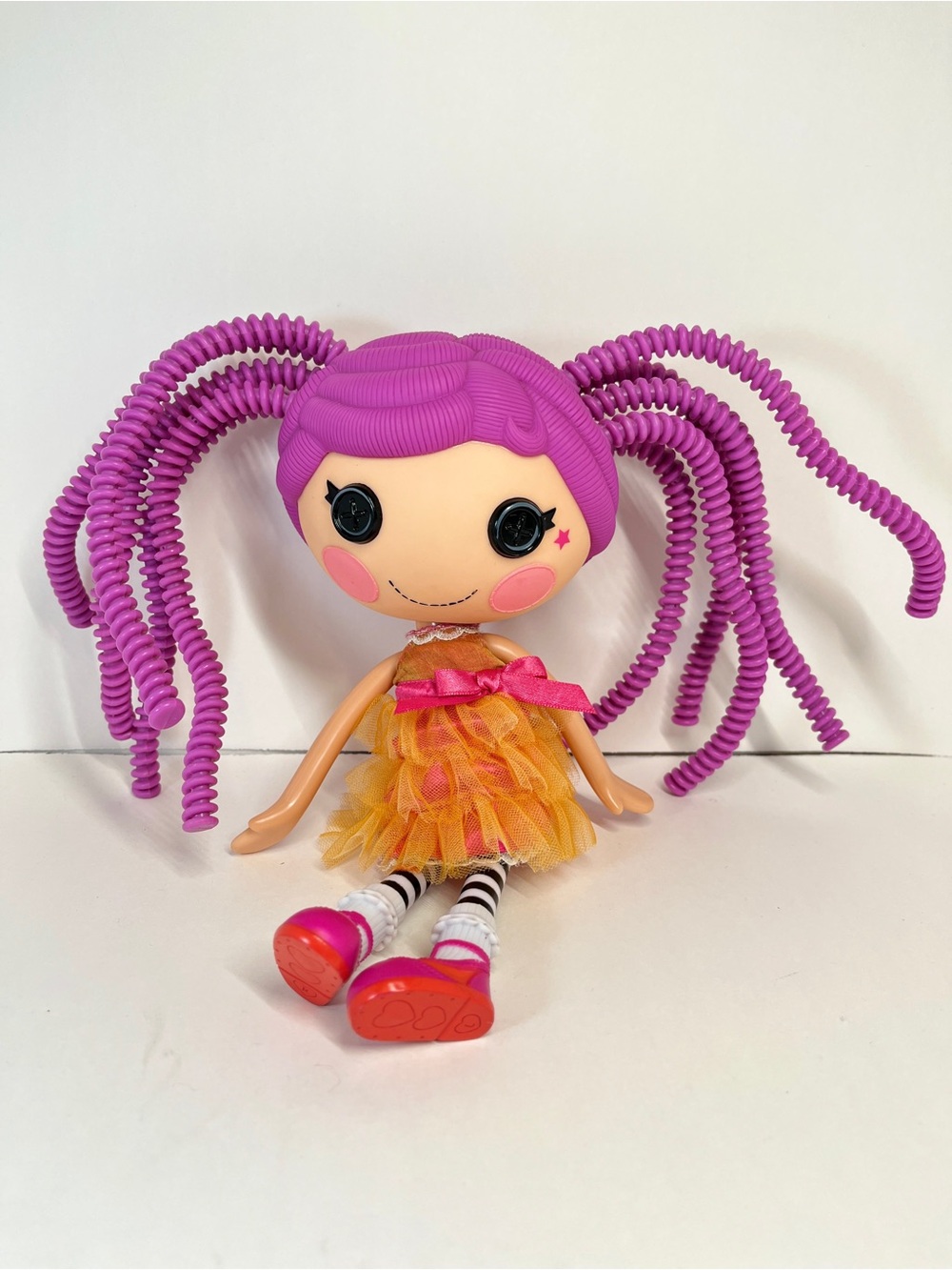 Lalaloopsy Full Size 2010 Doll Silly Hair Peanut Big Top Dress & Shoes MGA Toy